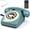 Blue, variant on Retro  Landline Phone with Handset, Old Fashioned Rotary Desk Phone, USB Rechargeable Cordless Telephone Connects to Cell Phone for Home Office Bedroom Use (Red)