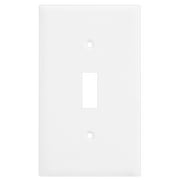 Enerlites Toggle Wall Switch Plate, 1-4 Gang, Standard Size, Unbreakable Polycarbonate - White
