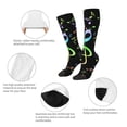 thumbnail image 3 of Vsdgher Music Notes Knee Socks, High Socks Long Stretchy Sock Women Knee High Stocking, Long Socks for Women, 3 of 6