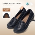 thumbnail image 2 of DREAM PAIRS Women's Loafers Slip On Comfort Dress Shoes with Arch Support, Lightweight Business Casual Work Office Walking Shoes, 2 of 7