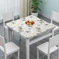 thumbnail image 3 of Princess Unicorn Pattern Square Fitted Tablecloth with Elastic Edge,Square Table Cover,Washable Elastic Table Cover for Home Kitchen Party Decor 34"x34", 3 of 6