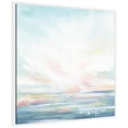 thumbnail image 4 of Kate and Laurel Sylvie Neutral Painterly Heavenly Framed Canvas Wall Art by Julie Maida 30 x 30 White, Coastal, Landscape, Beach, Nature Art for Wall Decor, Living Room, Bedroom, Office, Kitchen, 4 of 8