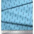 thumbnail image 3 of Soimoi Rayon Fabric Stripe & Light House Shirting Decor Fabric Printed Yard 42 Inch Wide, 3 of 3