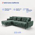 thumbnail image 2 of LASE Muebles Sala Esquinera En L Sofá Cama Reclinable 3 En 1 • California Onix, 2 of 6