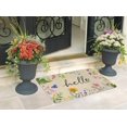 thumbnail image 2 of Spring Door Mat Non Slip Spring Summer Seasonal Door Mat for Front Door Indoor Outdoor Flower Floral Entrance Floor Rug 30"*17" (Pink Green Purple), 2 of 6
