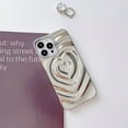 thumbnail image 6 of iPhone 14 Pro Love Heart Case, Fashion Cute Soft Silicone Electroplate Silver 3D Heart Water Ripple Bling Glitter Shockproof Women Girls Case Cover for iPhone 14 Pro, 6 of 16