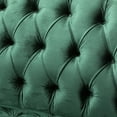 thumbnail image 6 of Christopher Knight Home 3-Seat Velvet Tufted Sofa, Contemporary Couch with Wooden Legs, Emerald, 6 of 9