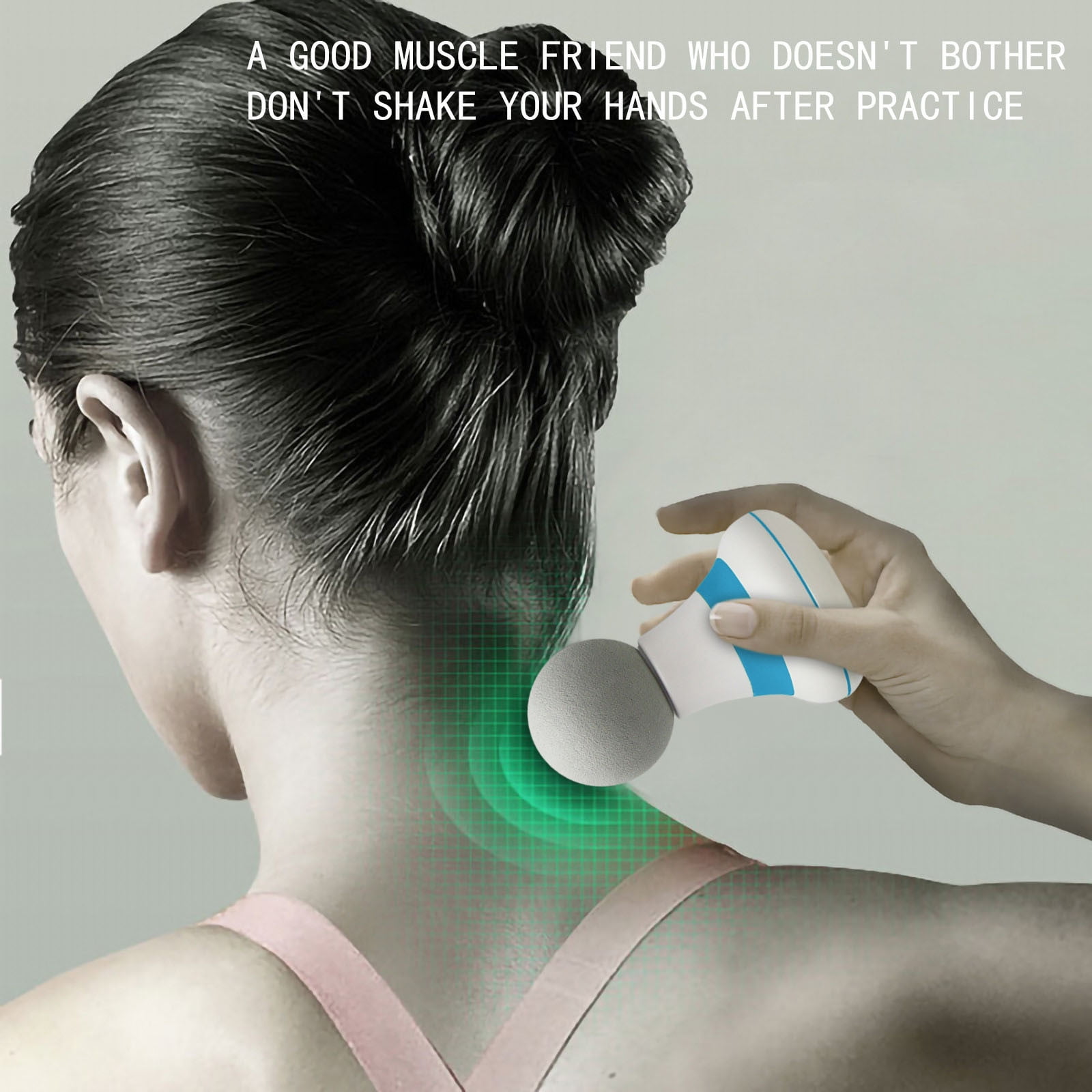 Neck Massager,Electric Mini Back Massager, 6 Gears Muscle Relaxation Pain Relieve Cordless Handheld Massage Stick For Neck Shoulder Hand Leg Foot Massage