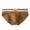 Brown, variant on Kmdttou Men's Mid-Rise Plus Size Underwear Comfortable Breathable Briefs (Size:M-3XL)