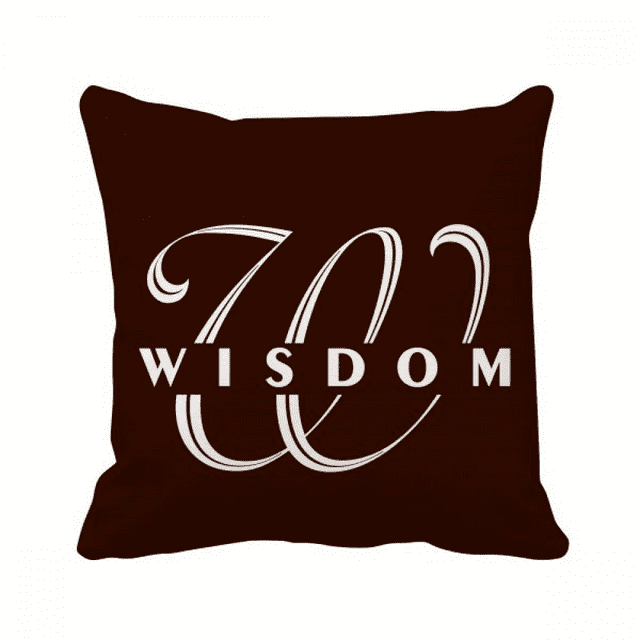 Letter Expression Wise Art Deco Fashion Throw Pillow Sleeping Sofa Cushion Cover