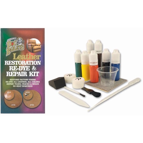 Kit Restoration para teñir y reparar un desgarro de vinilo y cuero Doc Bailey's