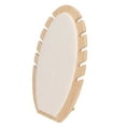 thumbnail image 3 of Soporte de exhibición de collares en forma de hoja, suave, resistente a los arañazos, cadena de madera, soporte para joyas, color beige, 3 of 10