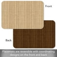 thumbnail image 5 of CounterArt "Natural/Brown' 4-Pack Faux Basket Weave Reversible Placemats, 5 of 8