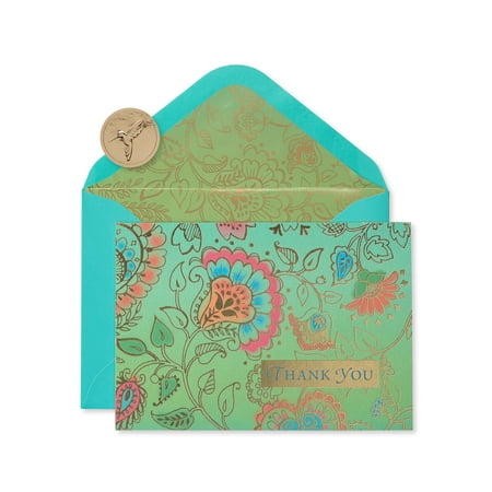 Papyrus Bohemian Boxed Blank Thank You Cards, 12ct