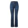 thumbnail image 2 of Gibobby Pantalones para mujer Pantalones vaqueros sueltos de estilo de moda con diseño de pierna recta de cintura alta informal para mujer(Azul claro,G), 2 of 5