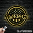 thumbnail image 5 of Craftnamesign Custom America Land Of The Free Because Of The Brave, Independence Day Gifts, 5 of 5
