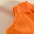 thumbnail image 5 of Fozruso Summer Toddler Girls Sleeveless Ribbed Vest T Shirt Tops Floral Skirt Outfits Skirt Sets for School Casual,Orange,9-12 Months, 5 of 7