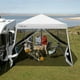 thumbnail image 4 of Costway 3x3m Carpa Plegable Instantáneo de Exterior Tienda de Patas Inclinadas con Paredes Laterales Altura Regulable para Patio Playa, 4 of 10
