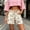 #2White, variant on Nolissa Womens Polka Dot Jean Shorts Drawstring Frayed Hem Cargo Denim Shorts with Pockets Beach Vacation Shorts