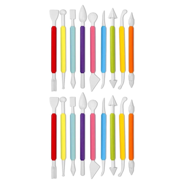 Naiovety Herramientas de modelado para hornear Fondant de plástico, pastelería, tarta de queso, decoración para el hogar, suministros caseros, cocina, 9 Piezas 2piezas Naiovety CBP162969