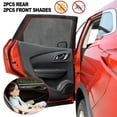thumbnail image 3 of POINTERTECK 4 Pcs  Car Window Sun Shades for Baby  breathable Mesh Car Sun Shade Uv Sun Protection from Uv Rays Fit for 95% Cars Protect Kids Pet from the Sun, 3 of 8