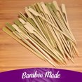thumbnail image 2 of BambooMN 7.1" Bamboo Paddle Cocktail Fruit Sandwich Food Picks Skewers for Catered Events, Holiday's, Restaurants or Buffets Party Supplies, 100 Pieces, 2 of 11
