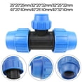 thumbnail image 3 of PP Fitting Screw Joint PE Pipe Drinking Water Clamp Connector 90° Reducing Tee, 3 of 10