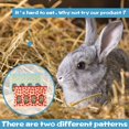thumbnail image 3 of HAHADAXA 2pcs Rabbit Feeding Bags,Hanging Rabbit Hay Feeder Bag with 4 Holes and 2 Hooks 600D Oxford,for Small Hay-Eating Pets Guinea Pig Bunny, 3 of 7