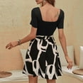 thumbnail image 3 of MLDRA Mini Dress For Women Vacation Casual Flowy Summer Dresses 2025 Black, 3 of 8