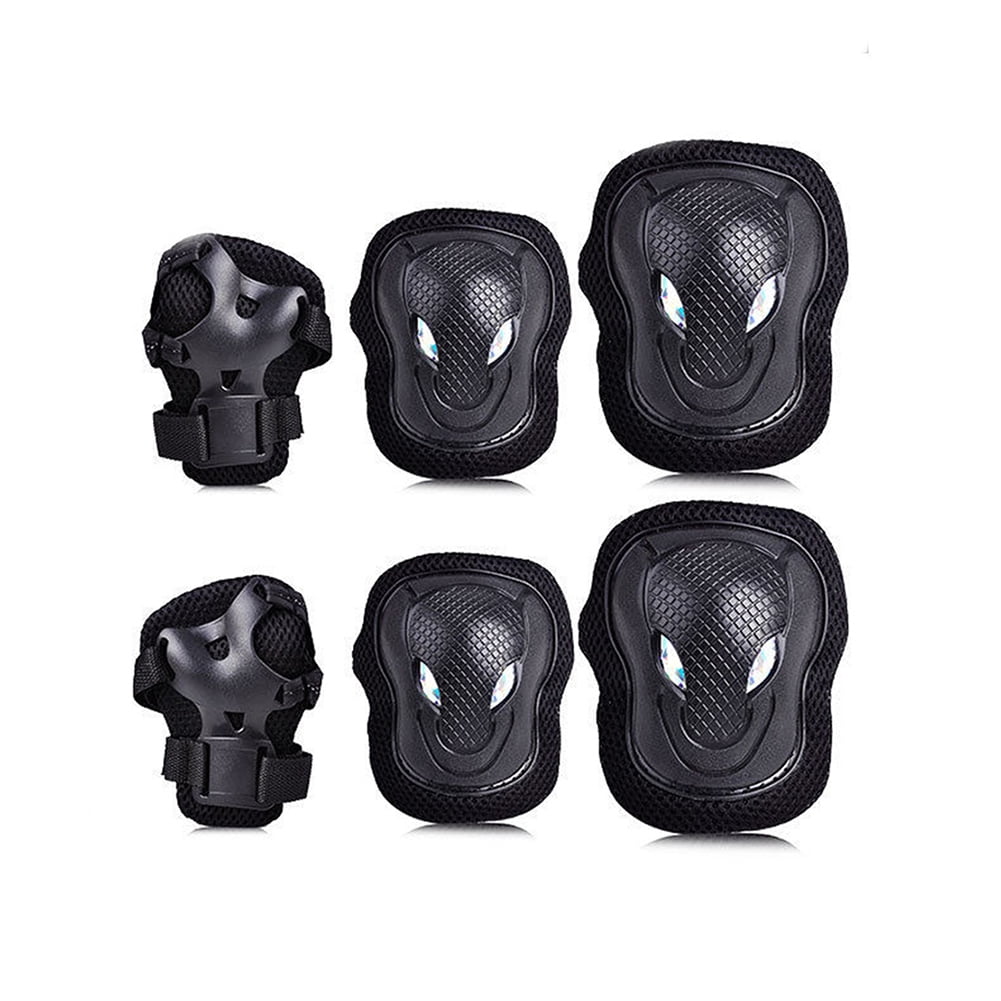 VEAREAR 6Pcs Elbow Knee Wrist Pads Sports Skating Rollerblading