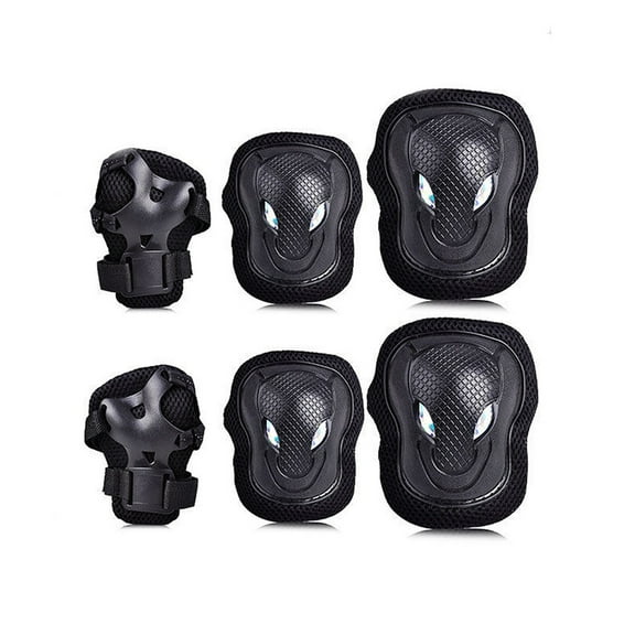 6Pcs Elbow Knee Wrist Pads Sports Skating Rollerblading Protective Guard Brace