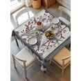 thumbnail image 6 of Texas Star Retro Table Cloth, Waterproof Tablecloth for Square Tables, Brown Wooden Vintage Berry Reusable Washable Fabric Table Cover for Restaurant Kitchen Dining Tables 54"x54", 6 of 9