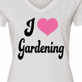 thumbnail image 4 of Inktastic Gardener I Love Gardening Women's V-Neck T-Shirt, 4 of 5