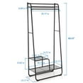 thumbnail image 3 of NEX Heavy Duty with Hanging Rod 2-Tier Shelf Garment Rack, Metal, Black, 3 of 8