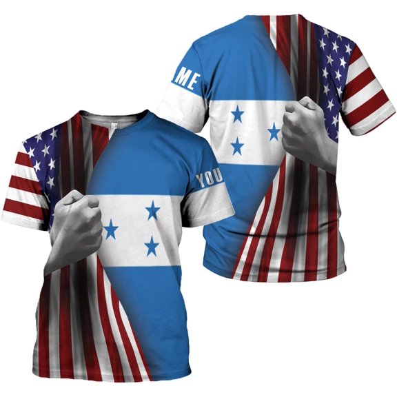 Personalized Honduras Shirt Honduras Flag Shirts for Men & Women Honduran Pride Tshirt Camisas Honduras T Shirts (T-shirt, S)
