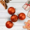 thumbnail image 2 of Northlight 32ct Shatterproof Shiny Christmas Ball Ornament Set 3.25" - Orange, 2 of 3