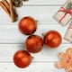 Northlight Seasonal 31752272 Incassable Brillant Brûlé Ornements Boule de Noël Orange – image 2 sur 3
