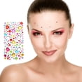 thumbnail image 5 of Uxcell 440 Pcs Gemas Stickers para Manualidades, 5 Hojas de Gemas Autoadhesivas, Gotas Brillantes de Strass, Multicolor, 5 of 5