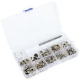 thumbnail image 2 of Bouton-pression, 123 Pcs Kit de Boutons-Pression en Cuir Métal Fabriqué avec Expertise, 2 of 12