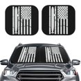 thumbnail image 2 of Sikiie Submarine Vintage Flag Print Foldable Car Windshield Sun Visor, Car Window Sunshade Suitable for Sedan, SUV and Truck Car Accessories-Small, 2 of 6