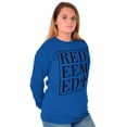 thumbnail image 4 of Redeemed Cross Christian Faith Long Sleeve TShirt Men Women Brisco Brands L, 4 of 6