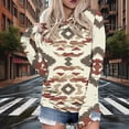 thumbnail image 1 of TaTaai Womens Casual Long Sleeve Hoodie Retro Floral Print Pullover Loose Fit Vintage Style Tunic Top for Daily Wear Gift, 1 of 5