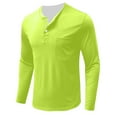 thumbnail image 5 of BADHUB Men's Henley Shirts Casual Long Sleeve Button Classic T-Shirt with Pocket Rose Gold S, 5 of 6