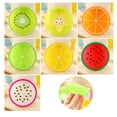 thumbnail image 4 of SHISUYAN 7 Pcs Round Silicone Coasters Fruit Shaped Non-slip Heat Resistant Cup Holder Cup Mat for Home Kitchen Decor (Random Color), 4 of 9