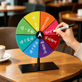 thumbnail image 6 of BESTSKY 2026 New Acrylic Turntable-Prize Wheel with Stand | Editable Rotating | Table Roulette Wheel | Empty Wheel of Fortune for Carnival Holiday Game Props for Party,School,Fair,Festival,Event, 6 of 7