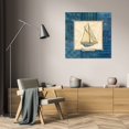 thumbnail image 3 of Charlene Audrey 15x15 Gallery Wrapped Canvas Wall Art Titled - Sailing III, 3 of 4