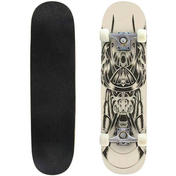 of samurai warrior with katana sword Outdoor Skateboard Longboards 31