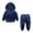 Navy, variant on Odeerbi Toddler Sweatshirt Baby Velvet Fabrics Coat Pants 2PCS Set Kids Sweater Boys Girls Gray