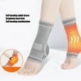 thumbnail image 3 of Attelle de Cheville en Graphène, Manchon de Compression Autochauffant Évacuant la Transpiration pour Activités Sportives, Compresse Chauffante à Pois Rouges, 3 of 7