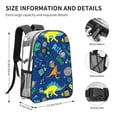 thumbnail image 4 of Gaeub Dinosaur In Space Print Clear Backpack ,Clear Transparent Backpack, PVC Bag with Side Pockets,for Concert, Beach, Work, Travel & Sporting, 4 of 7